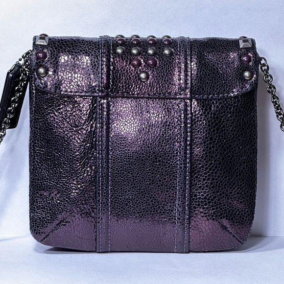 *RARE* COACH Kristin Studded Leather Crossbody - Picture 2 of 16
